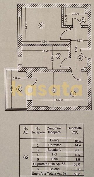 Apartament 2 Camere 🏡 | Loc de parcare | Decomandat | Etaj 5/10 🏢